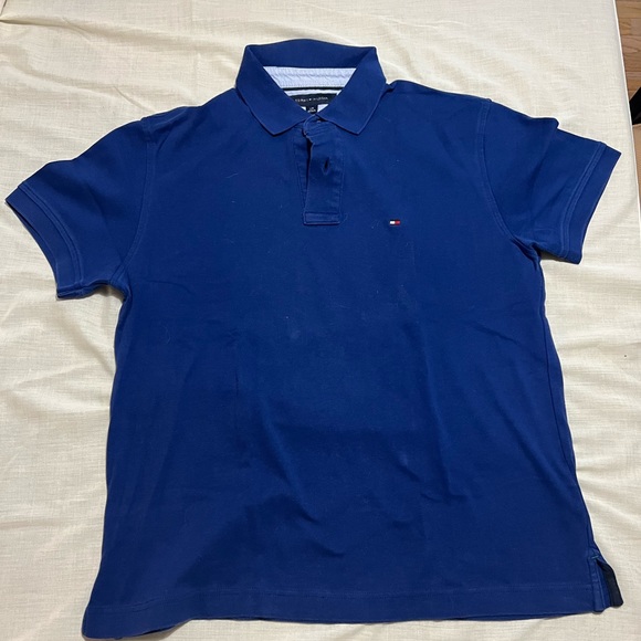 Blue Tommy Hilfiger polo shirt - Picture 1 of 1